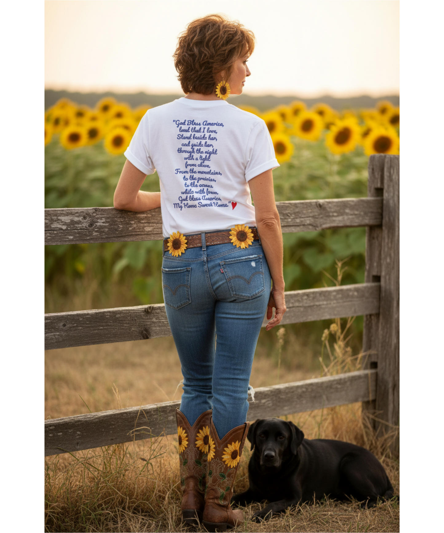 ๐บ๐ธ God Bless America and the Land That I Love| Patriotic Women's T-Shirt| Iamproud2beme Apparel | Woman At The Well Unleashed