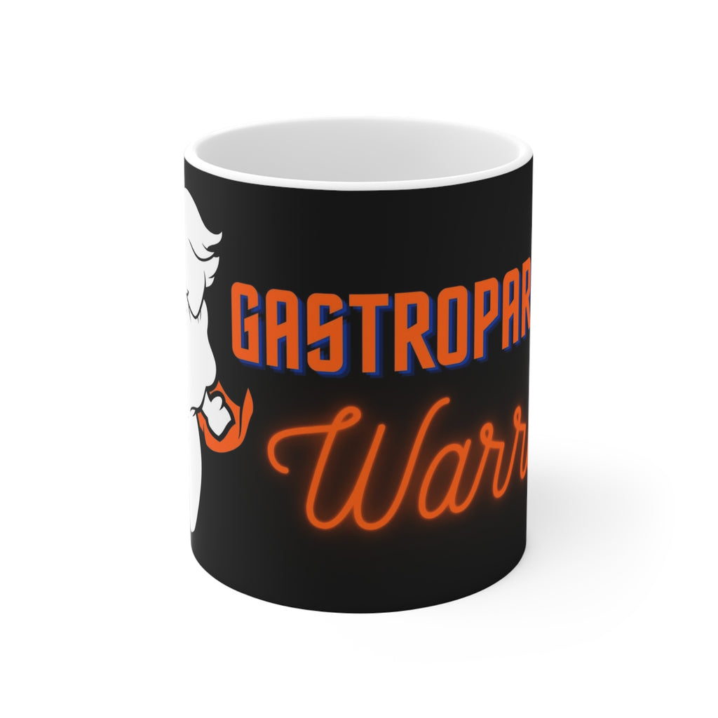 GASTROPARESIS WARRIOR White Ceramic Mug (orange)