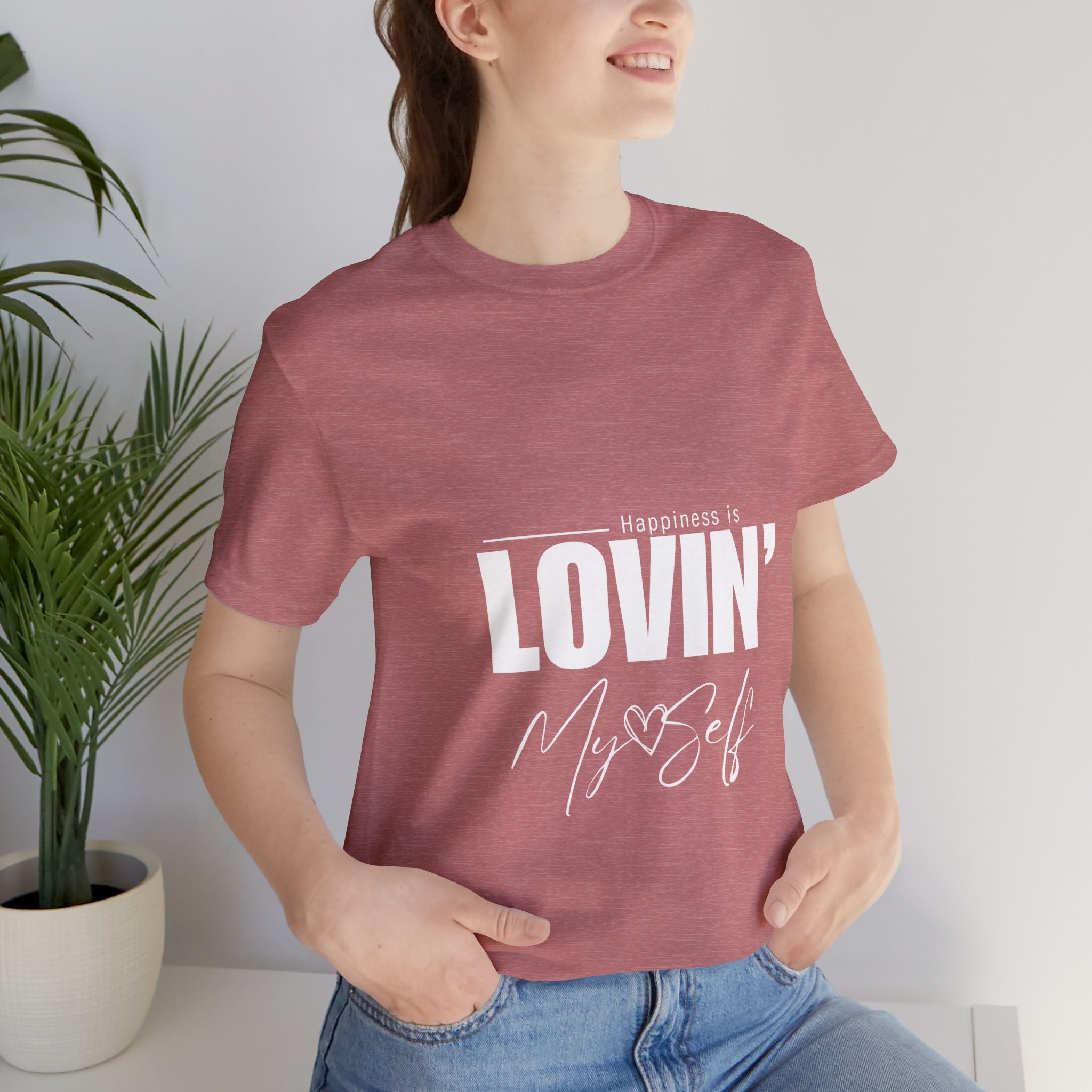 LOVIN' MYSELF  (Short Sleeve Jersey Tee)