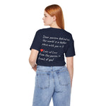 BEE KIND YOU ARE ENOUGH-PERSON BEHIND ME (Womens Short Sleeve Jersey Tee)