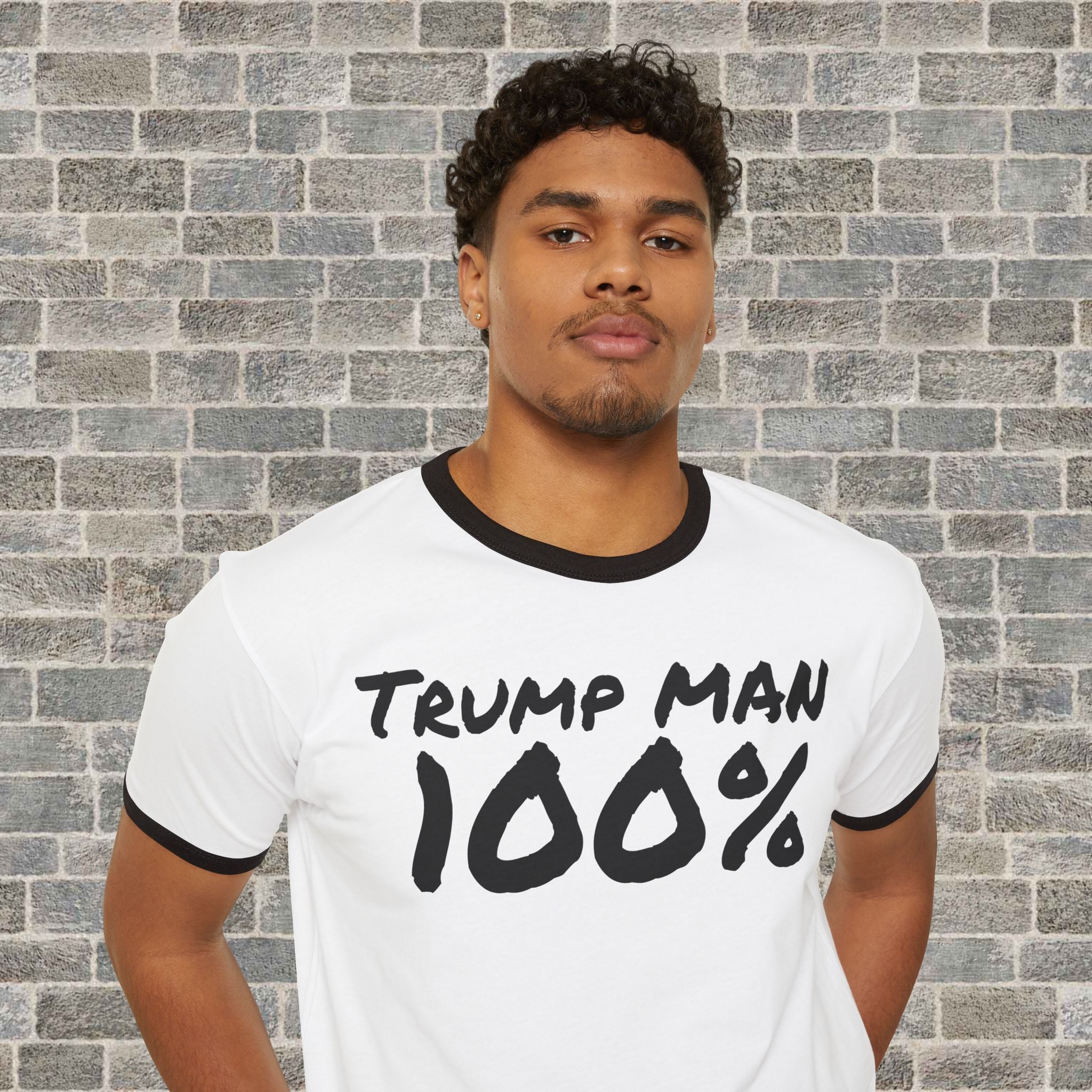 TRUMP MAN 100% (Cotton Ringer T-Shirt)