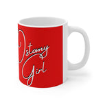 OSTOMY GIRL Red Ceramic Mug 11oz