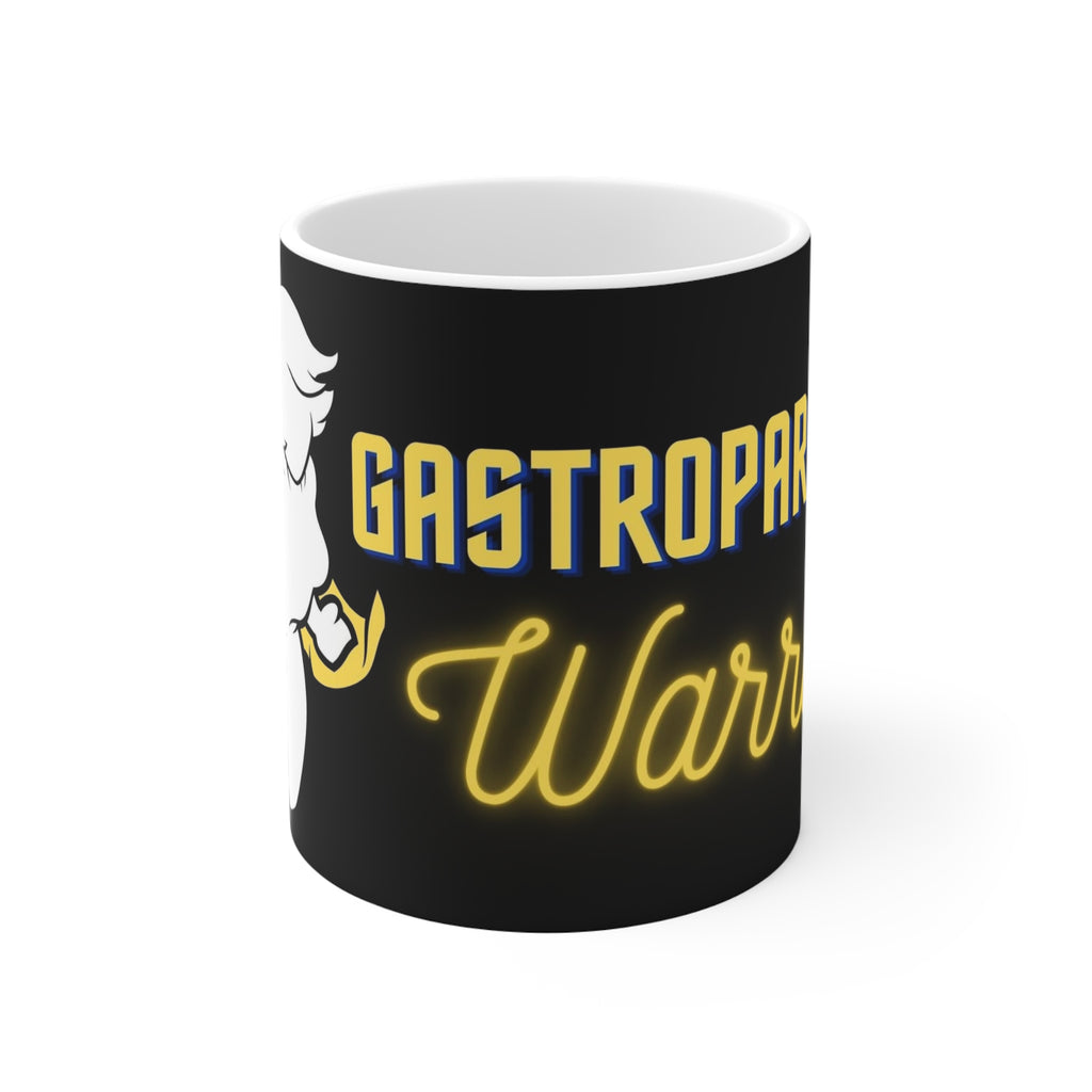 GASTROPARESIS WARRIOR White Ceramic Mug (yellow)
