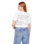 BEE KIND YOU ARE ENOUGH-PERSON BEHIND ME (Womens Short Sleeve Jersey Tee)