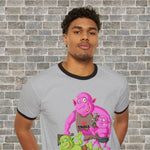 TROLLS LOVE THEM MORE (Unisex Cotton Ringer T-Shirt) white/blk