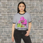 TROLLS LOVE THEM MORE (Unisex Cotton Ringer T-Shirt) white/blk