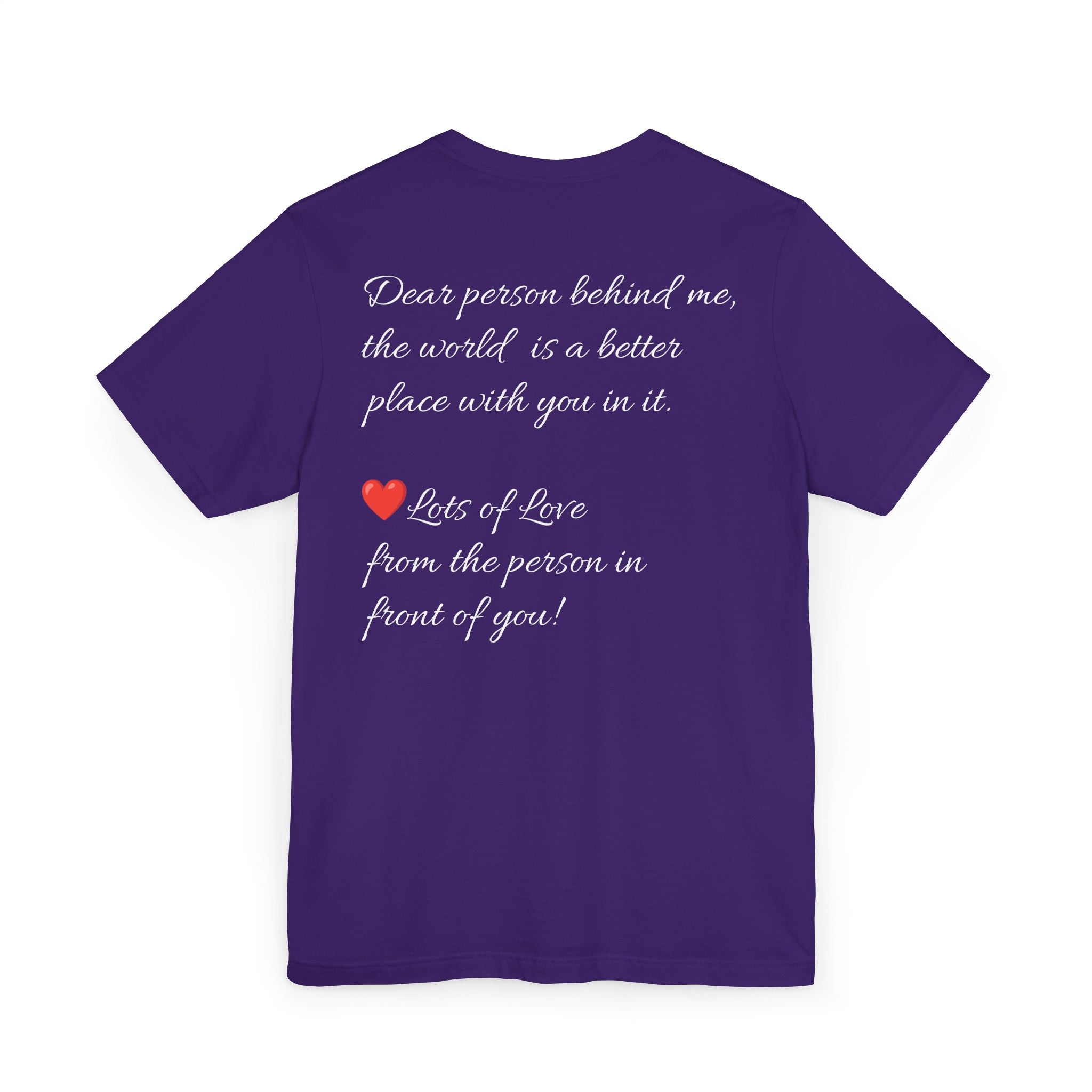YOU ARE ENOUGH-PERSON BEHIND ME (Womens Short Sleeve Jersey Tee)