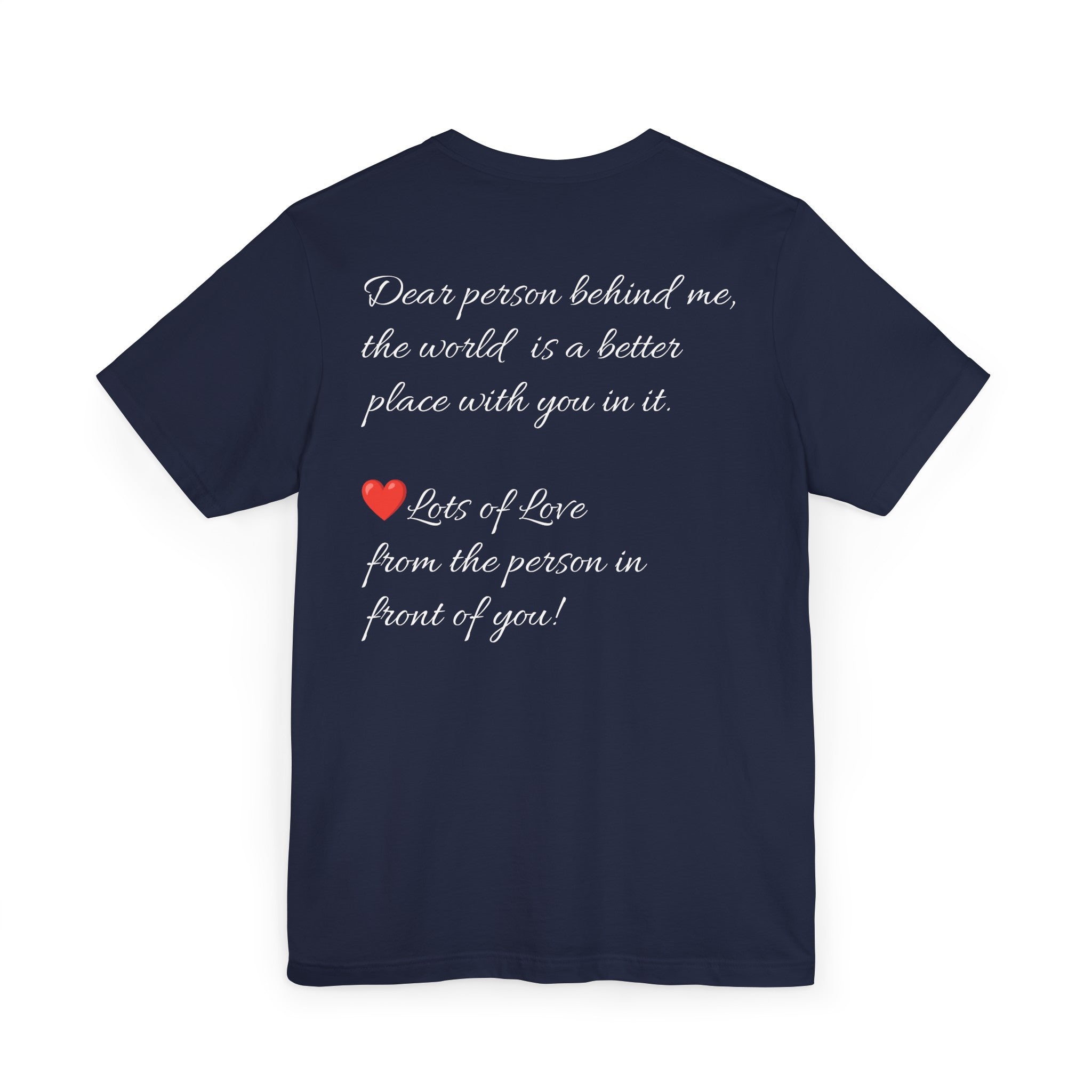 YOU ARE ENOUGH-PERSON BEHIND ME (Womens Short Sleeve Jersey Tee)