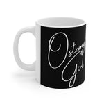 OSTOMY GIRL Black Ceramic Mug 11oz