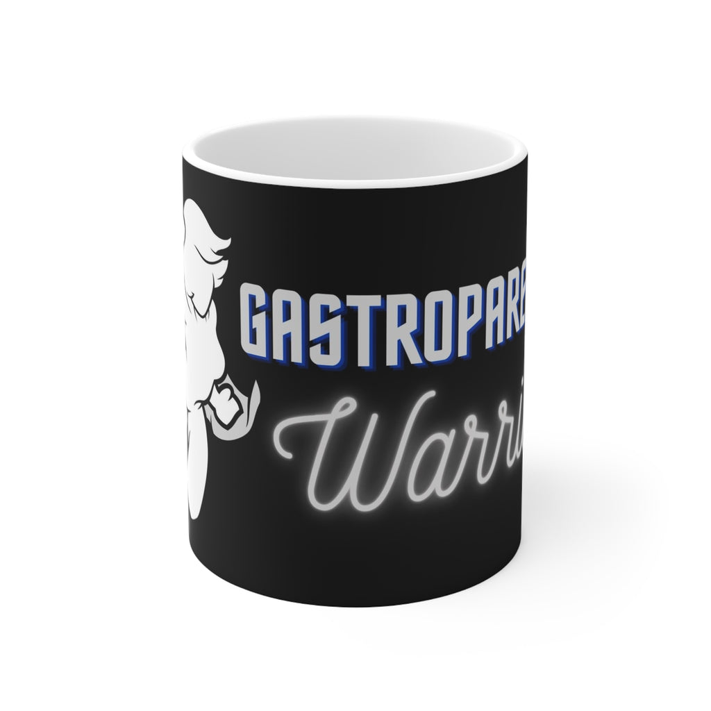 GASTROPARESIS WARRIOR White Ceramic Mug 11oz. (gray)