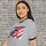 ALL AMERICAN GIRL WEAR IT WITH CONFIDENCE (Cotton Ringer T-Shirt)