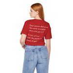 BEE KIND YOU ARE ENOUGH-PERSON BEHIND ME (Womens Short Sleeve Jersey Tee)