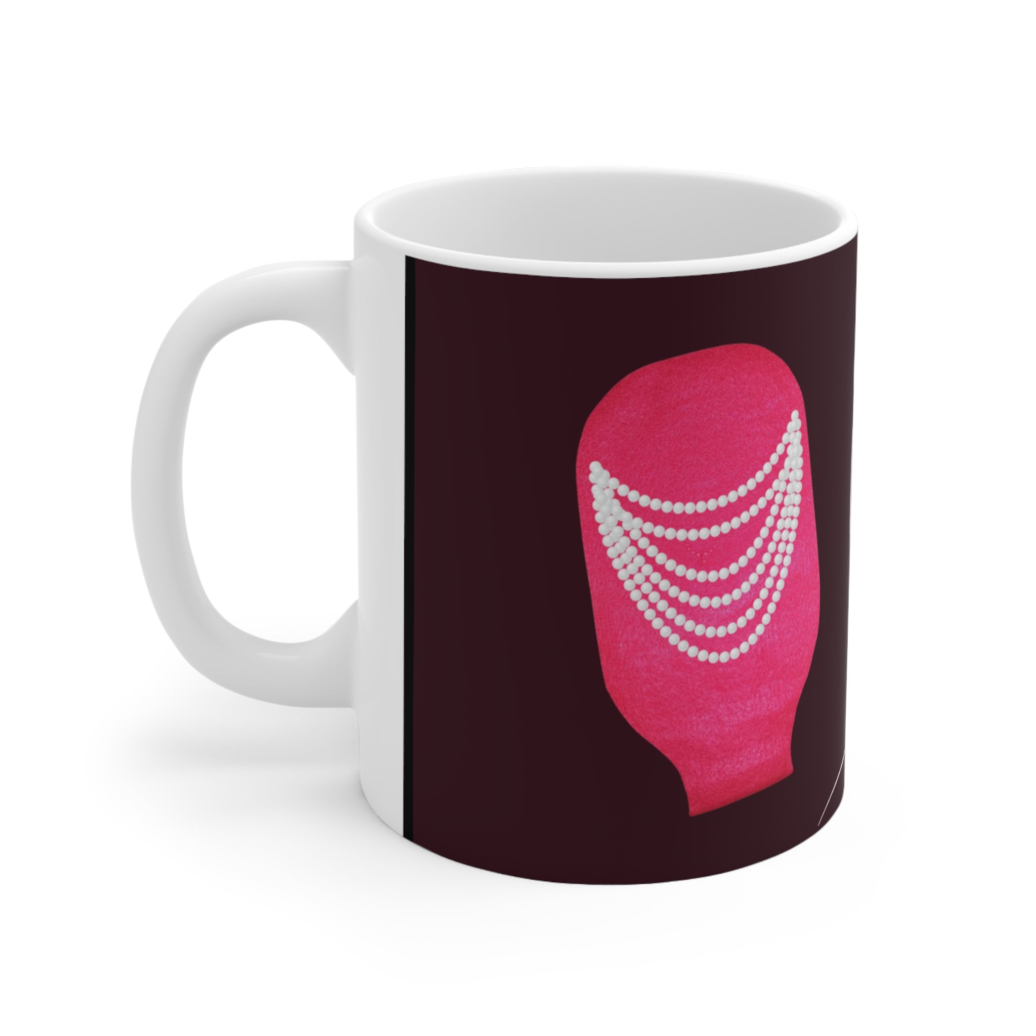 OSTOMY GIRL BAG PEARLS Ceramic Mug 11oz