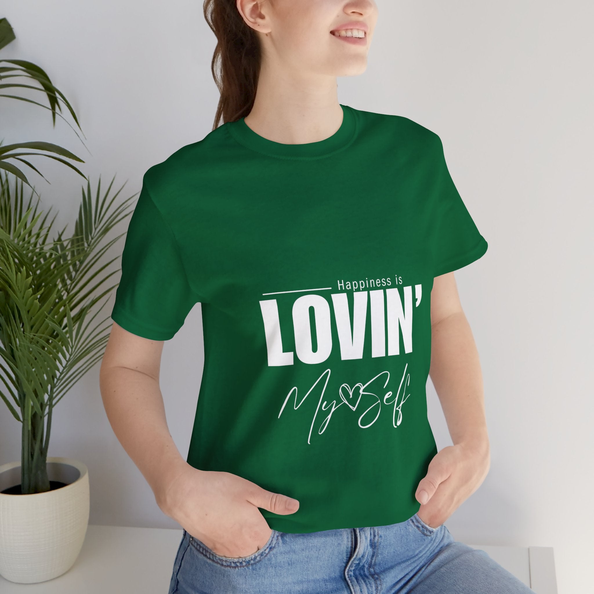 LOVIN' MYSELF  (Short Sleeve Jersey Tee)