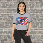 ALL AMERICAN GIRL WEAR IT WITH CONFIDENCE (Cotton Ringer T-Shirt)