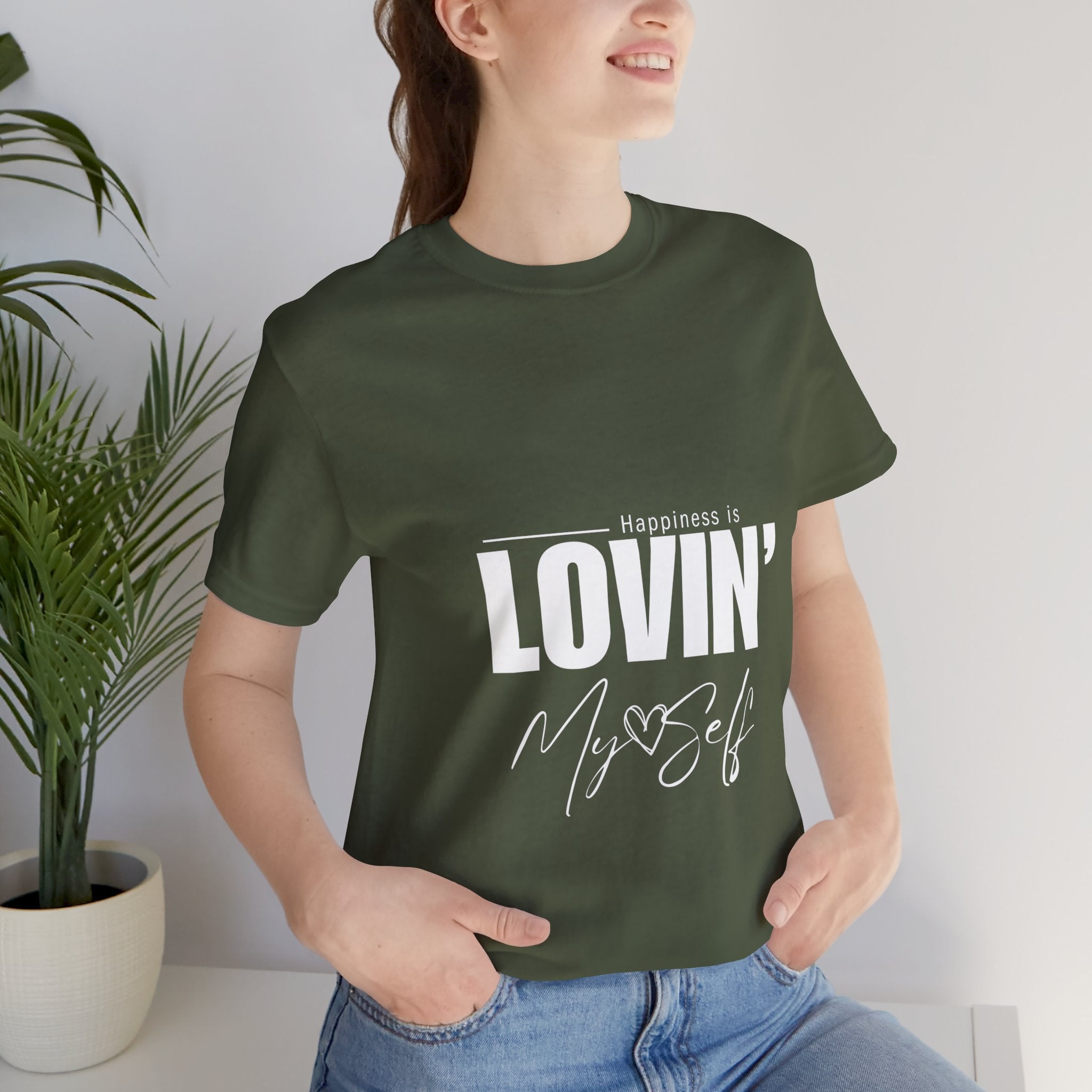 LOVIN' MYSELF  (Short Sleeve Jersey Tee)