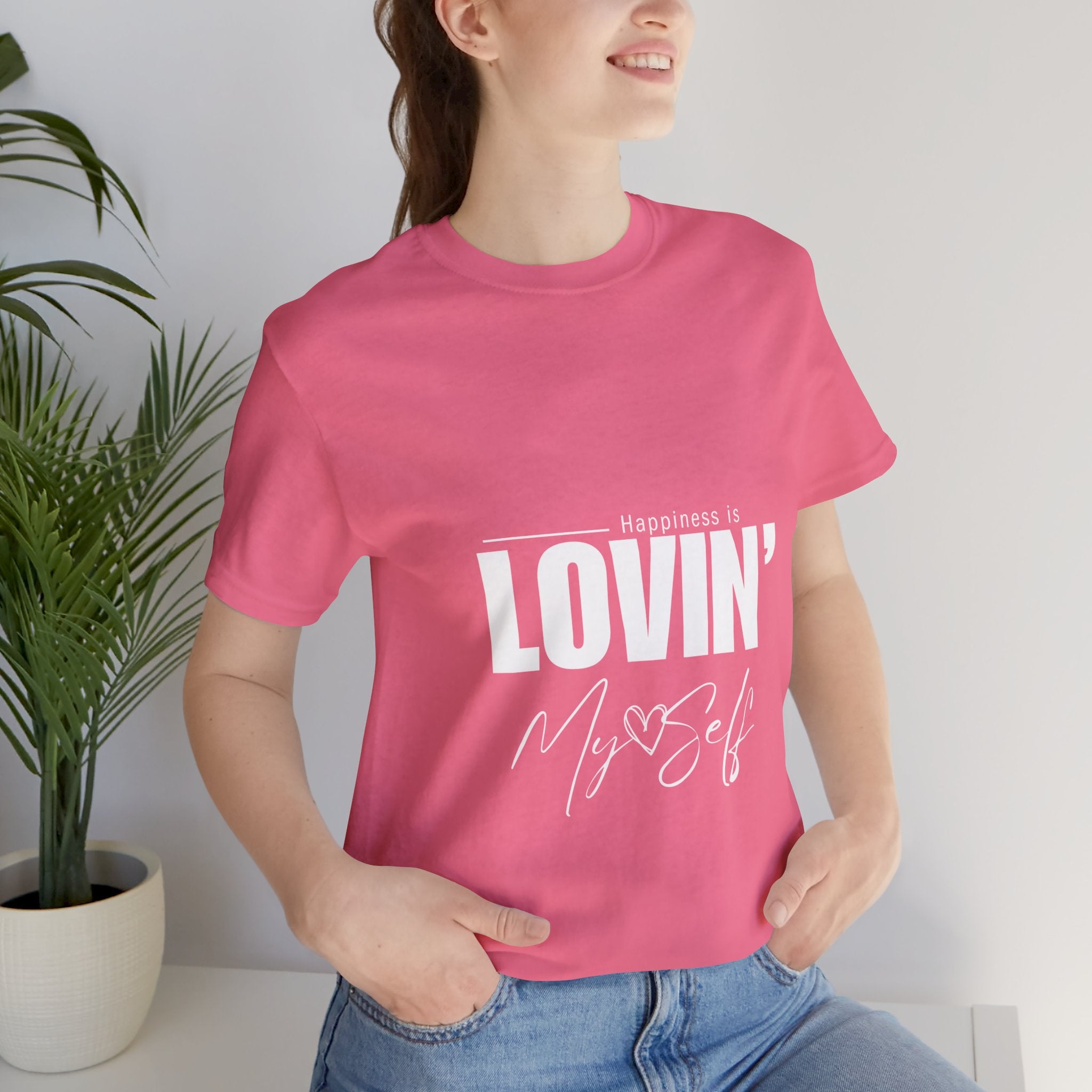 LOVIN' MYSELF  (Short Sleeve Jersey Tee)