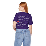BEE KIND YOU ARE ENOUGH-PERSON BEHIND ME (Womens Short Sleeve Jersey Tee)