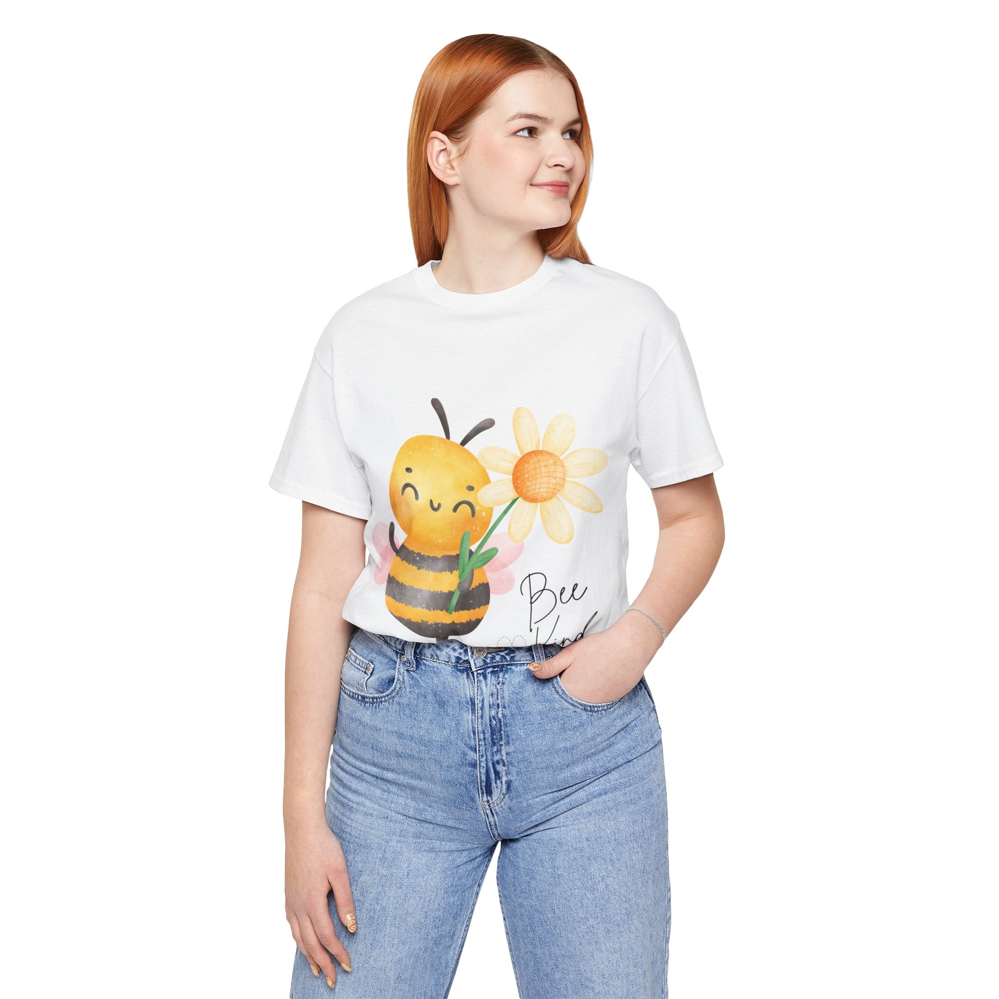 BEE KIND YOU ARE ENOUGH-PERSON BEHIND ME (Womens Short Sleeve Jersey Tee)