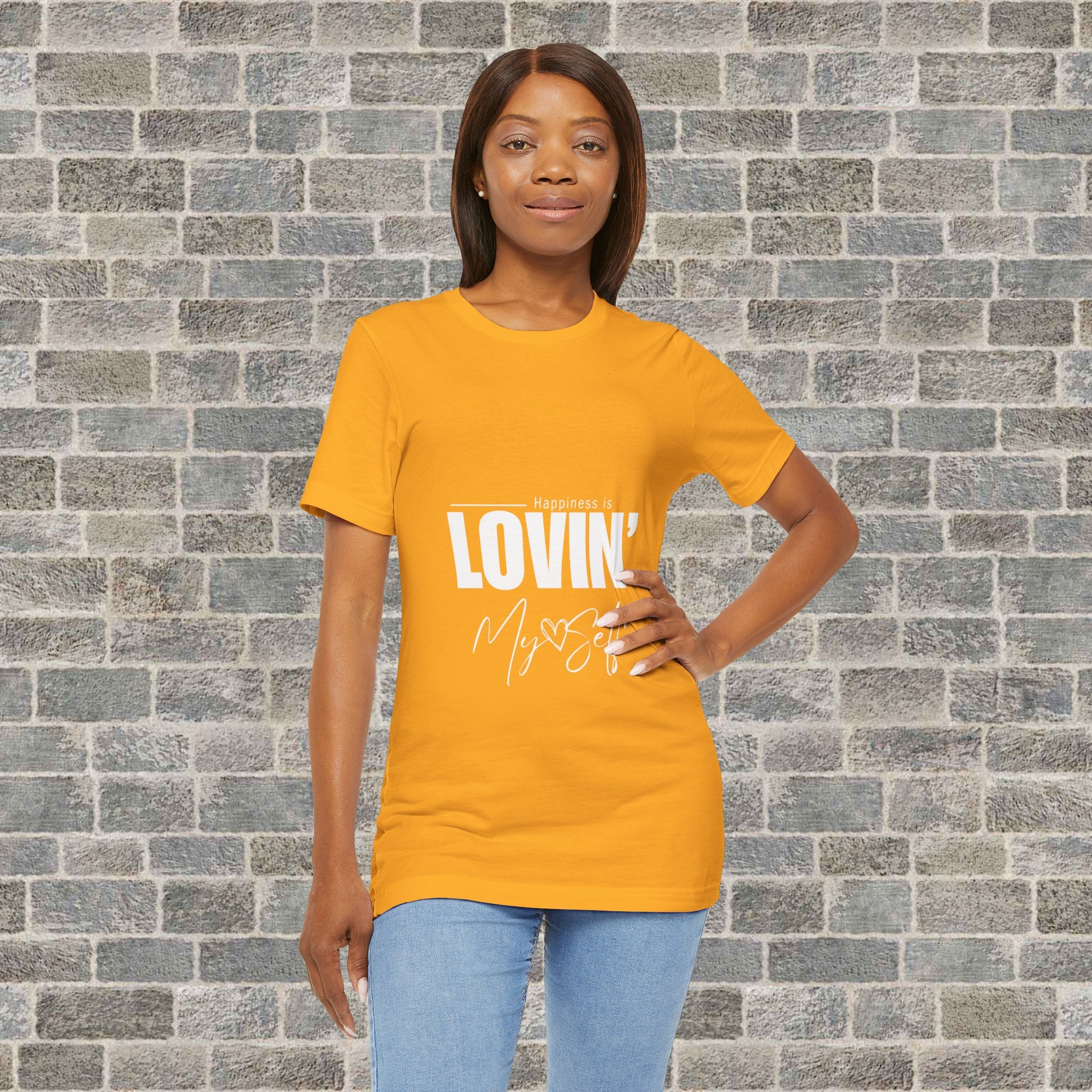 LOVIN' MYSELF  (Short Sleeve Jersey Tee)