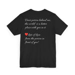 YOU ARE ENOUGH-PERSON BEHIND ME (Womens Short Sleeve Jersey Tee)