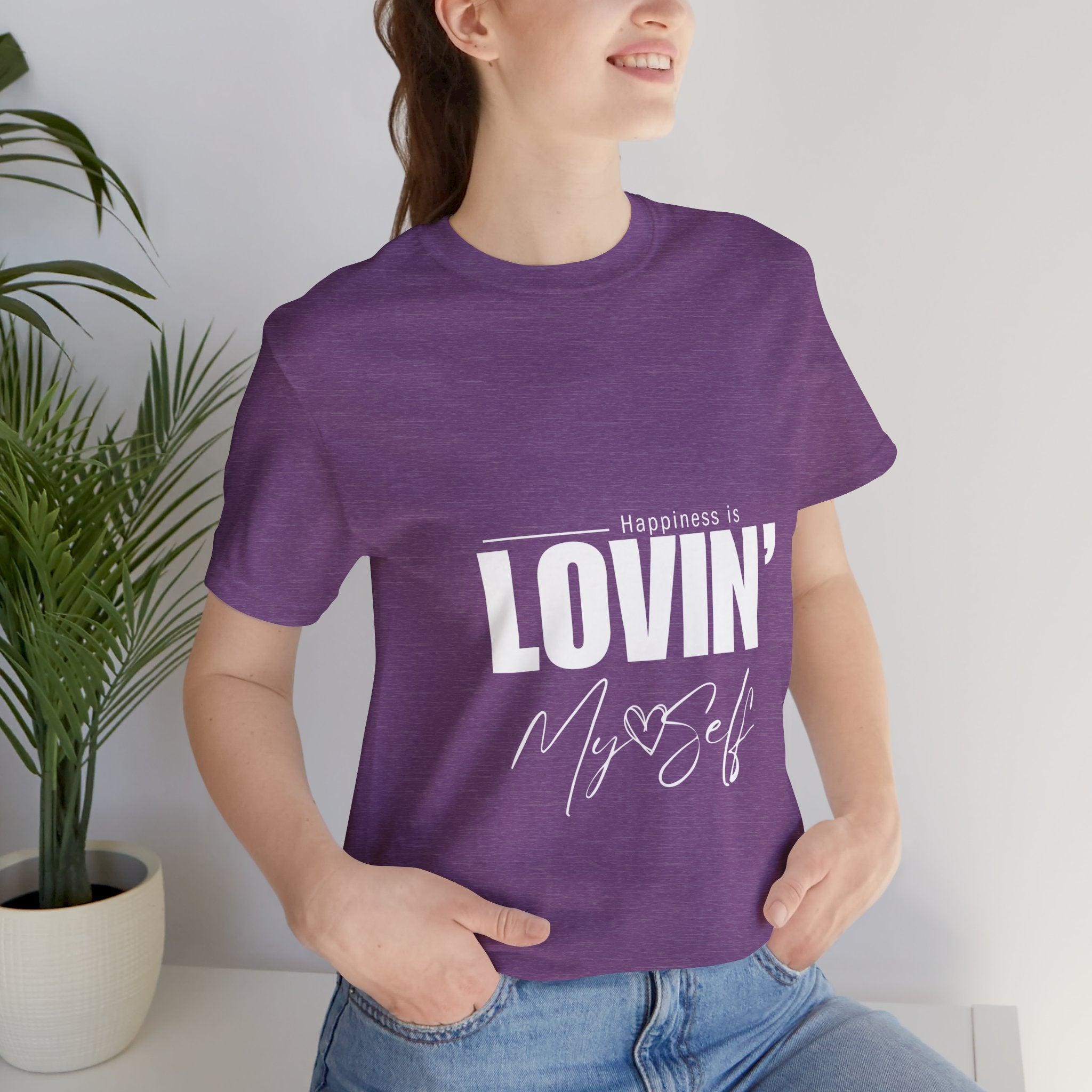 LOVIN' MYSELF  (Short Sleeve Jersey Tee)