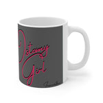 OSTOMY GIRL Grey Ceramic Mug 11oz