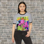 TROLLS LOVE THEM MORE (Unisex Cotton Ringer T-Shirt) white/blk