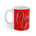 OSTOMY GIRL Red Ceramic Mug 11oz