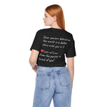 BEE KIND YOU ARE ENOUGH-PERSON BEHIND ME (Womens Short Sleeve Jersey Tee)
