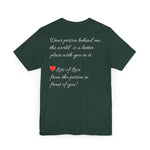 YOU ARE ENOUGH-PERSON BEHIND ME (Womens Short Sleeve Jersey Tee)