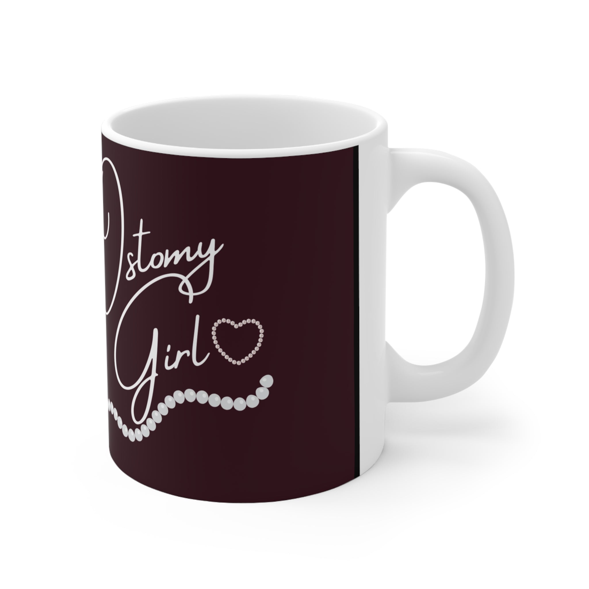 OSTOMY GIRL BAG PEARLS 2 Ceramic Mug 11oz