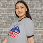 AMERICAN GIRLS BOYS DON'T TRUST 'EM (Cotton Ringer T-Shirt)