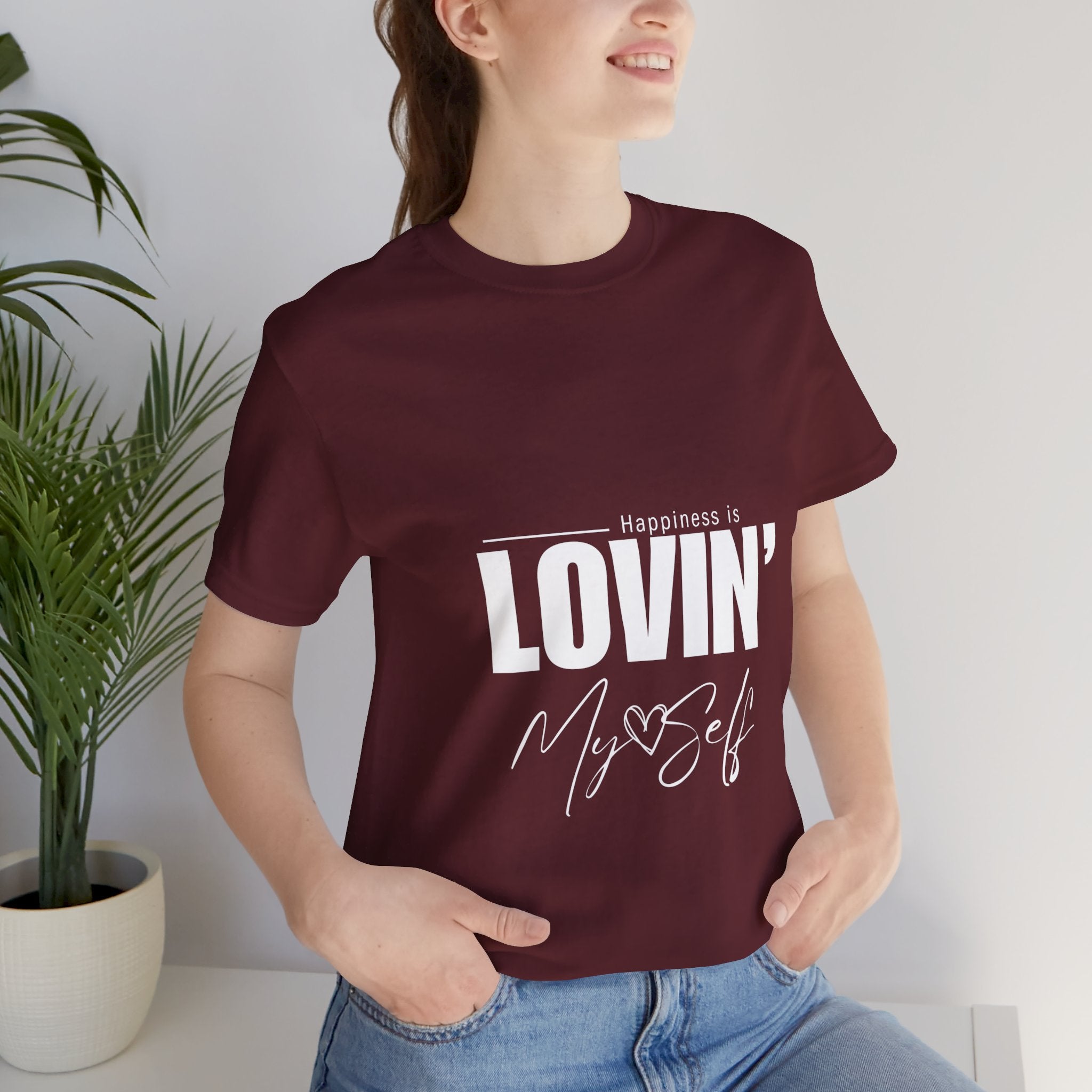 LOVIN' MYSELF  (Short Sleeve Jersey Tee)