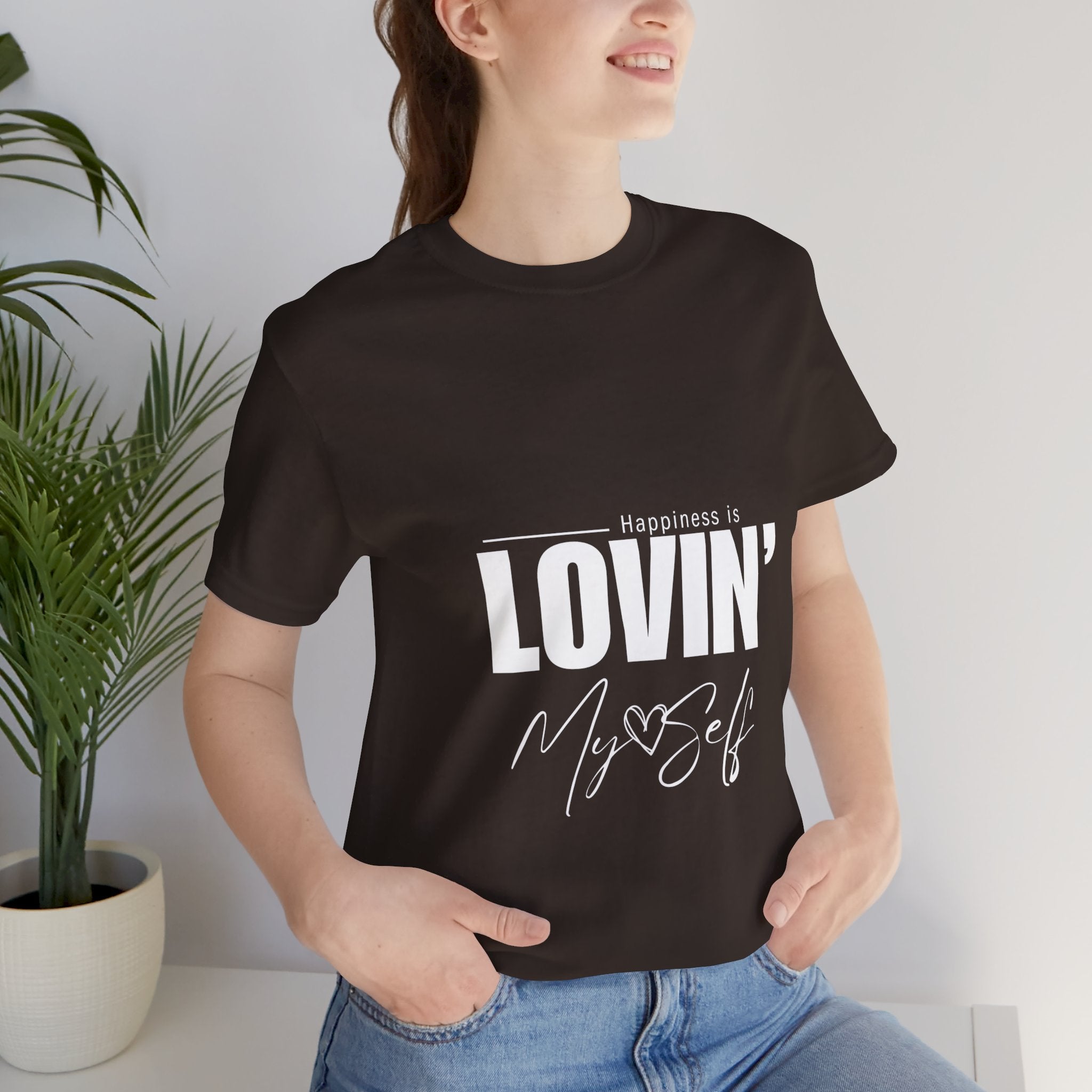LOVIN' MYSELF  (Short Sleeve Jersey Tee)