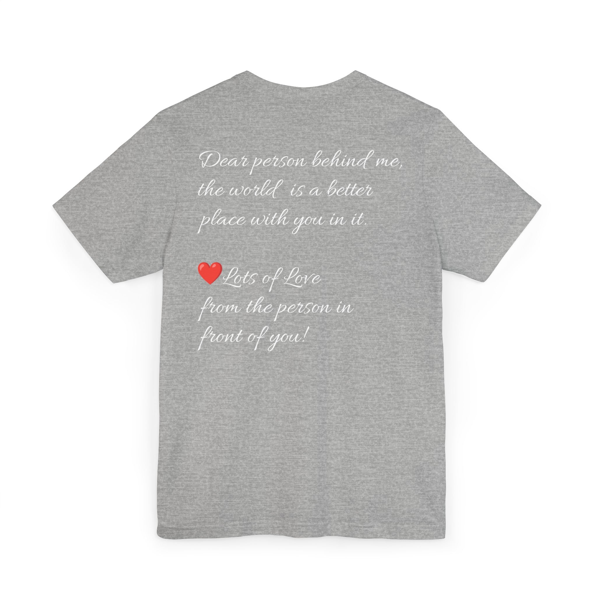 YOU ARE ENOUGH-PERSON BEHIND ME (Womens Short Sleeve Jersey Tee)