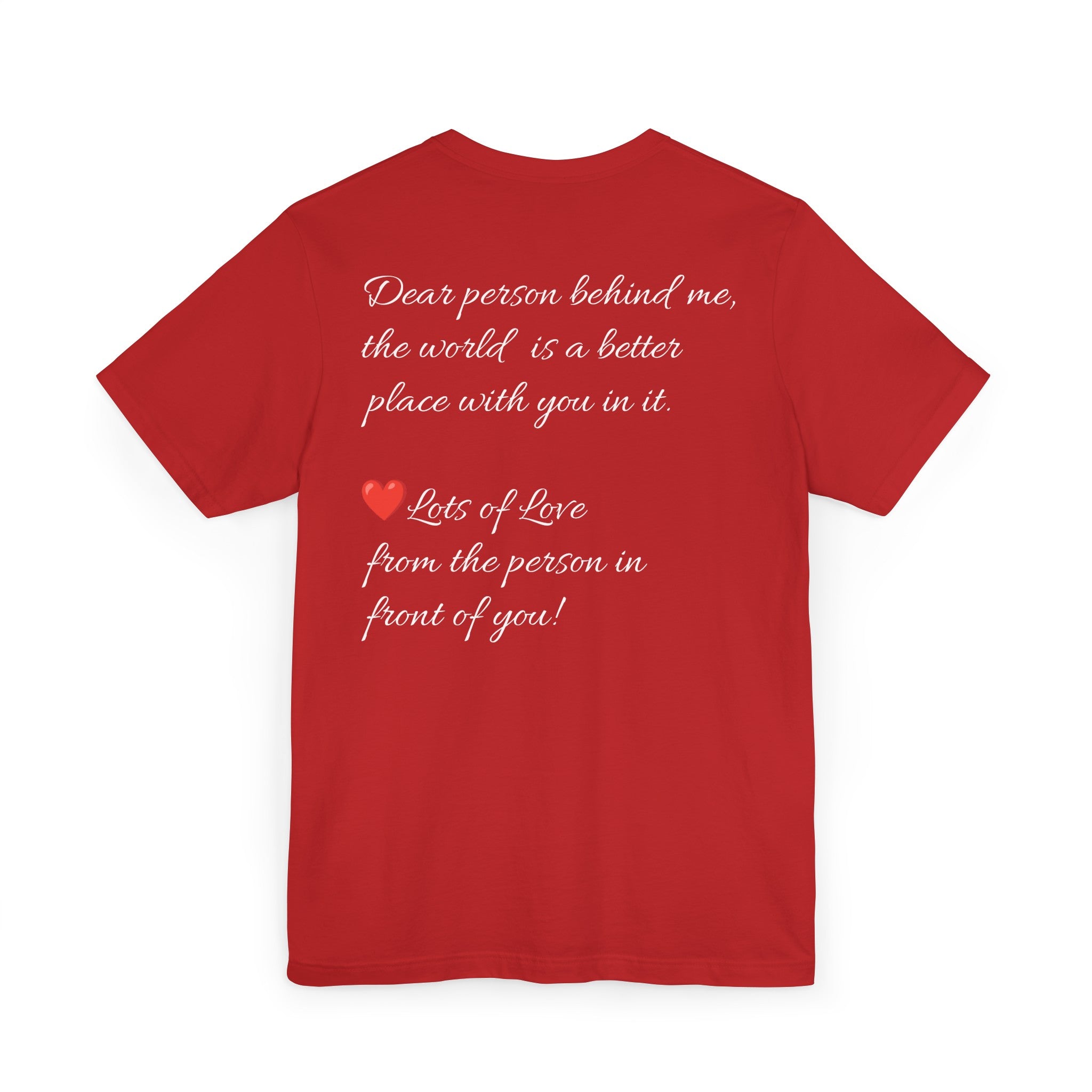 YOU ARE ENOUGH-PERSON BEHIND ME (Womens Short Sleeve Jersey Tee)