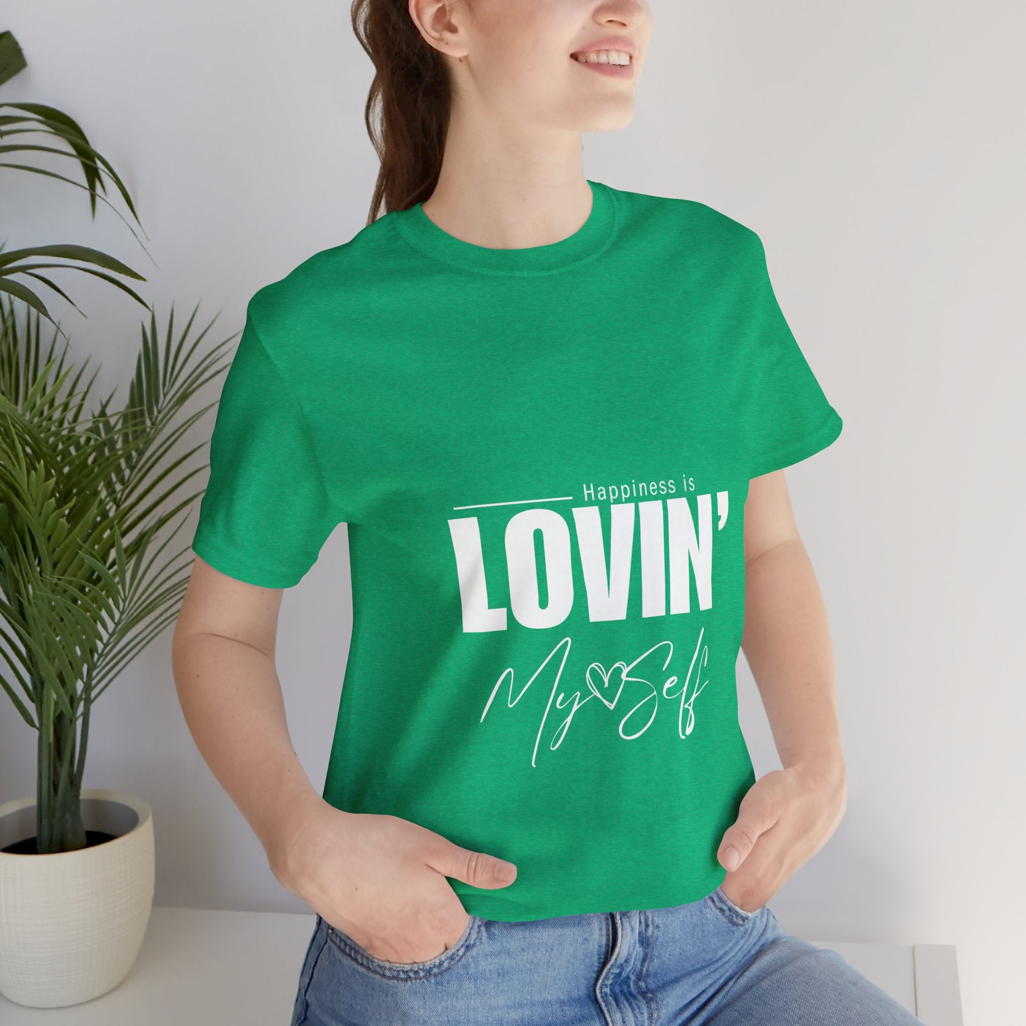 LOVIN' MYSELF  (Short Sleeve Jersey Tee)