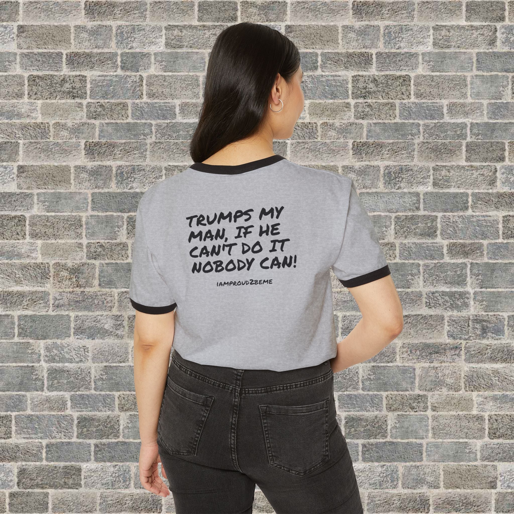 TRUMP GIRL 100% (Cotton Ringer T-Shirt)