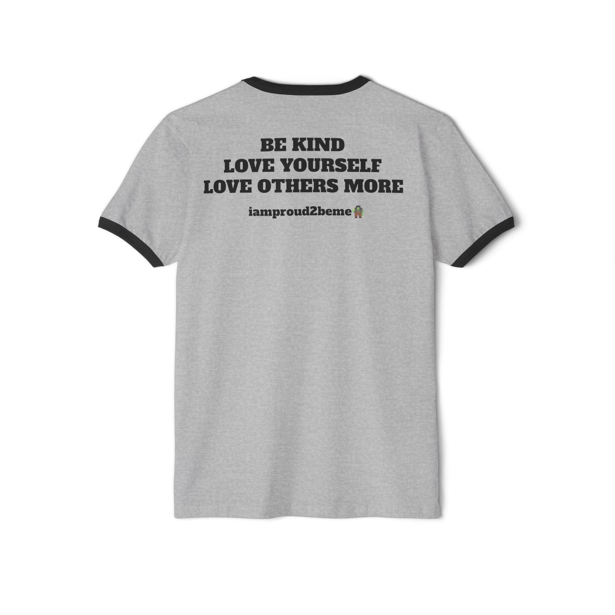 TROLLS LOVE THEM MORE (Unisex Cotton Ringer T-Shirt) white/blk