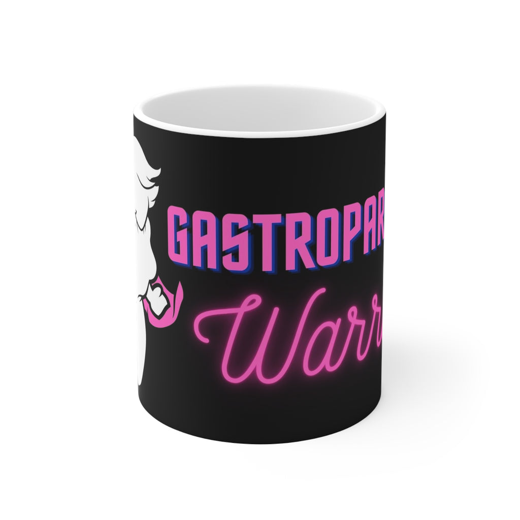 GASTROPARESIS WARRIOR White Ceramic Mug (pink)