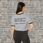 ALL AMERICAN GIRL WEAR IT WITH CONFIDENCE (Cotton Ringer T-Shirt)