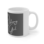 OSTOMY GIRL Blk/Grey Ombre Ceramic Mug 11oz