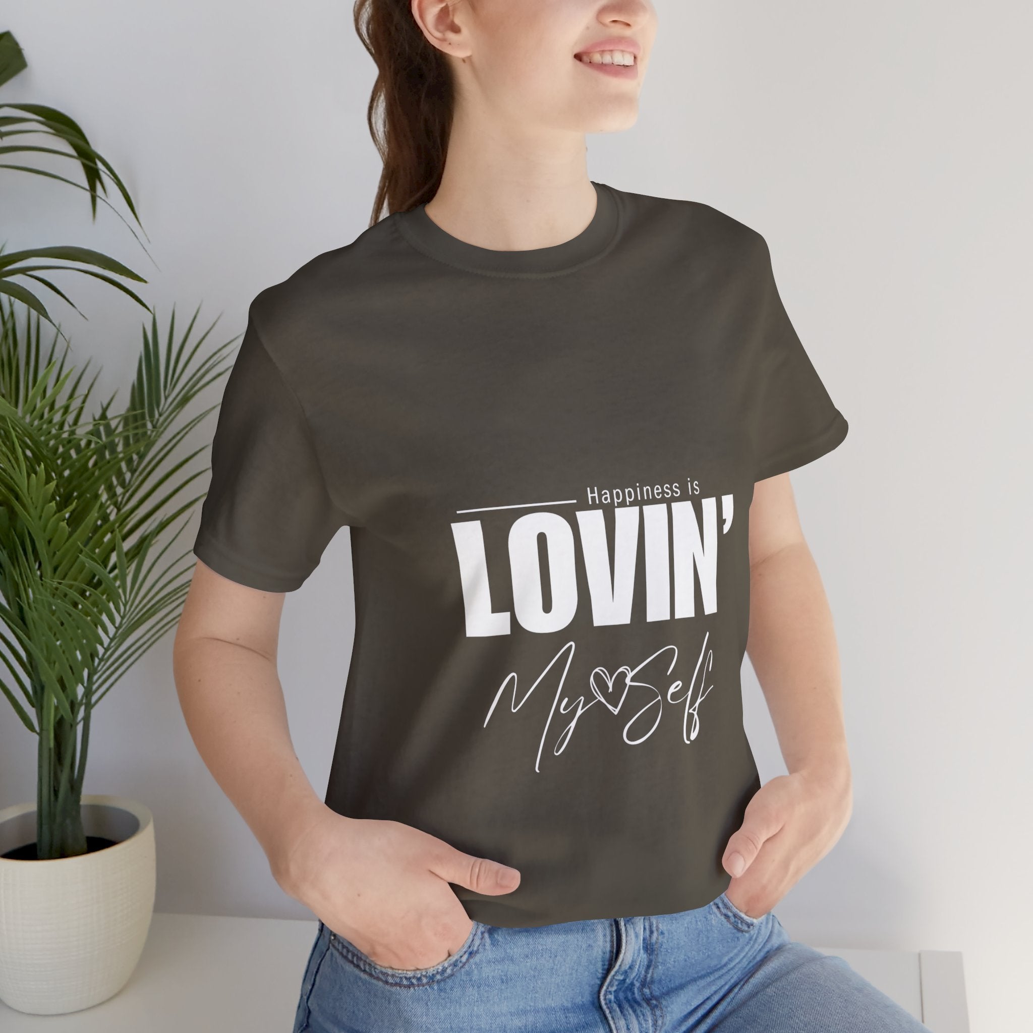LOVIN' MYSELF  (Short Sleeve Jersey Tee)
