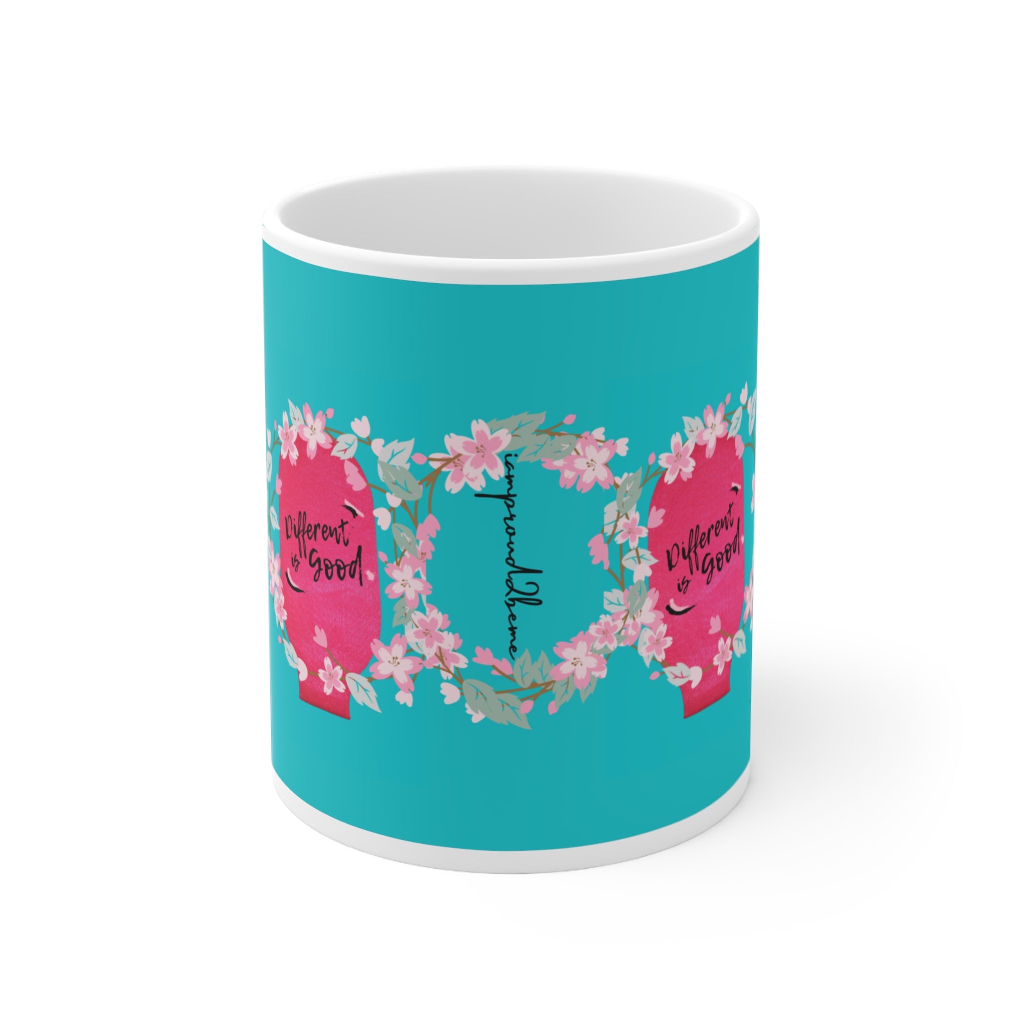 DIFFERENT IS GOOD White Ceramic Mug