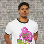 TROLLS LOVE THEM MORE (Unisex Cotton Ringer T-Shirt) white/blk