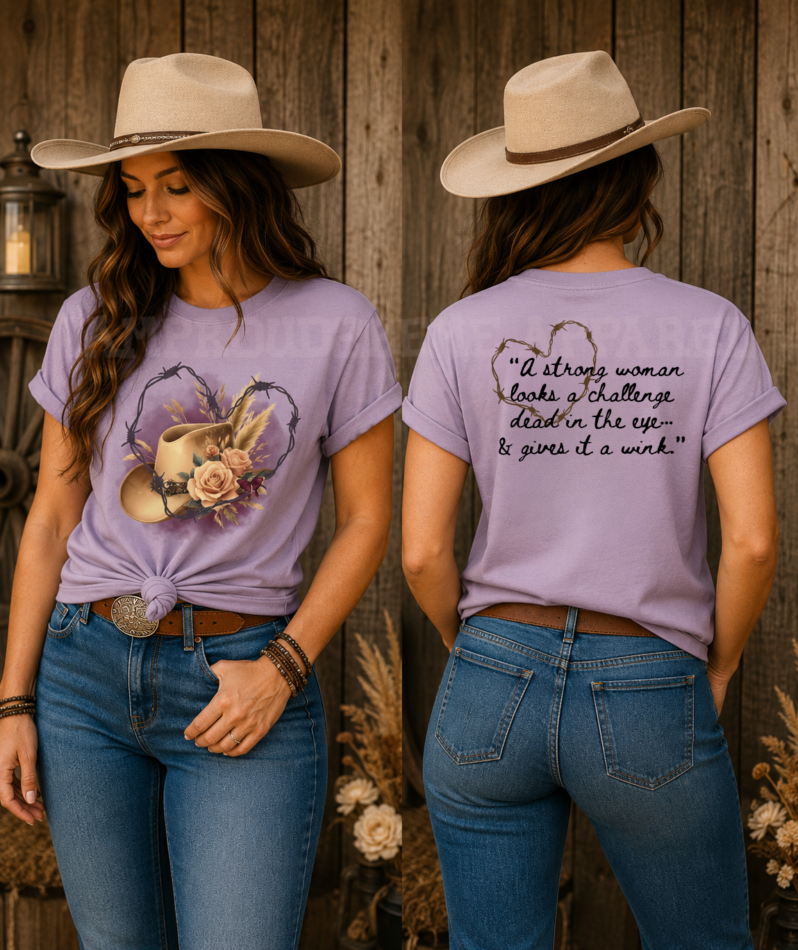 Strong Woman Wink Western Faith Tee|Iamproud2beme Apparel| Woman At the Well Unleashed