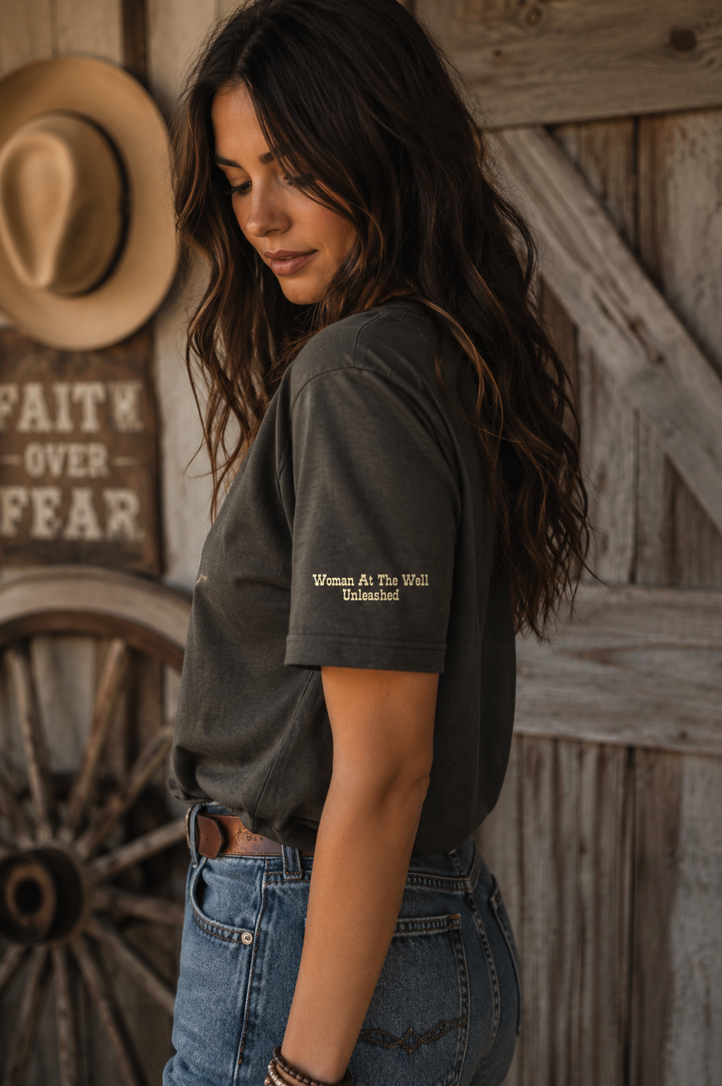 Faith Dove: Live by Faith, Not by Sight Fashion T-Shirt|Woman At The Well Unleashed