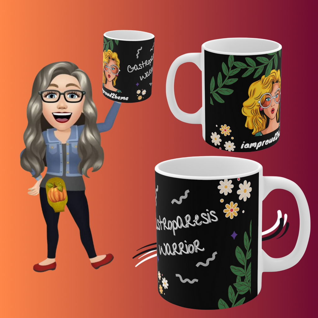 GASTROPARESIS WARRIOR White Ceramic Mug