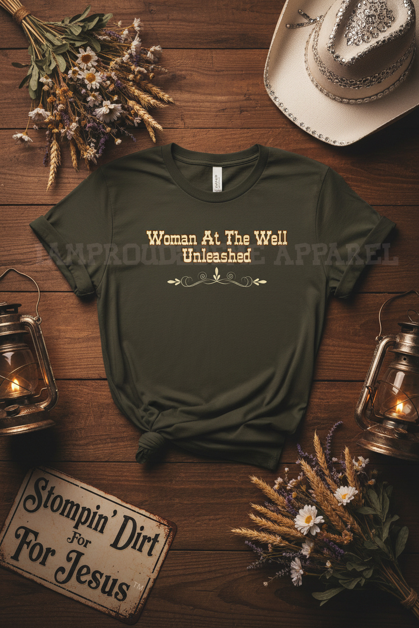 Faith Fashion T-Shirt|Iamproud2beme Apparel|Woman At The Well Unleashed 🤎